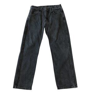 Rustler 90s VTG High Waisted Straight Leg Denim Jeans Faded Black 33x29 #315A